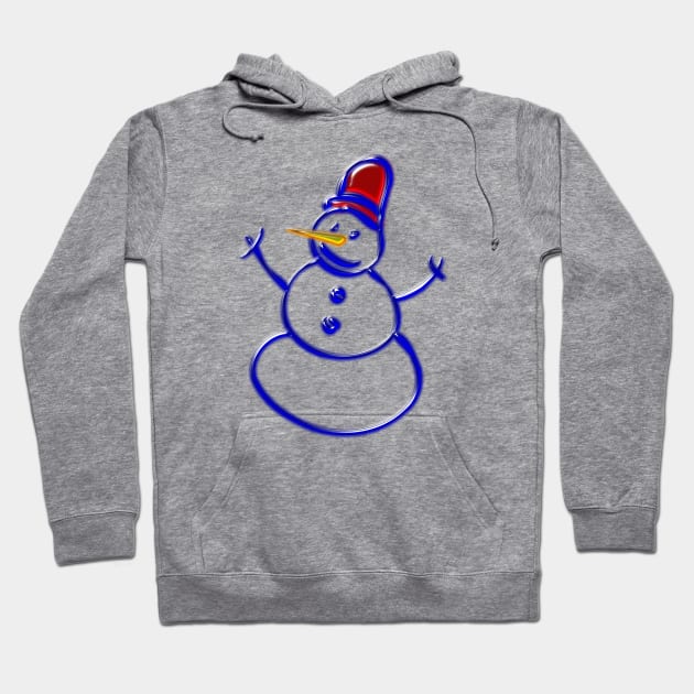 Snowman Hoodie by Anastasiya Malakhova